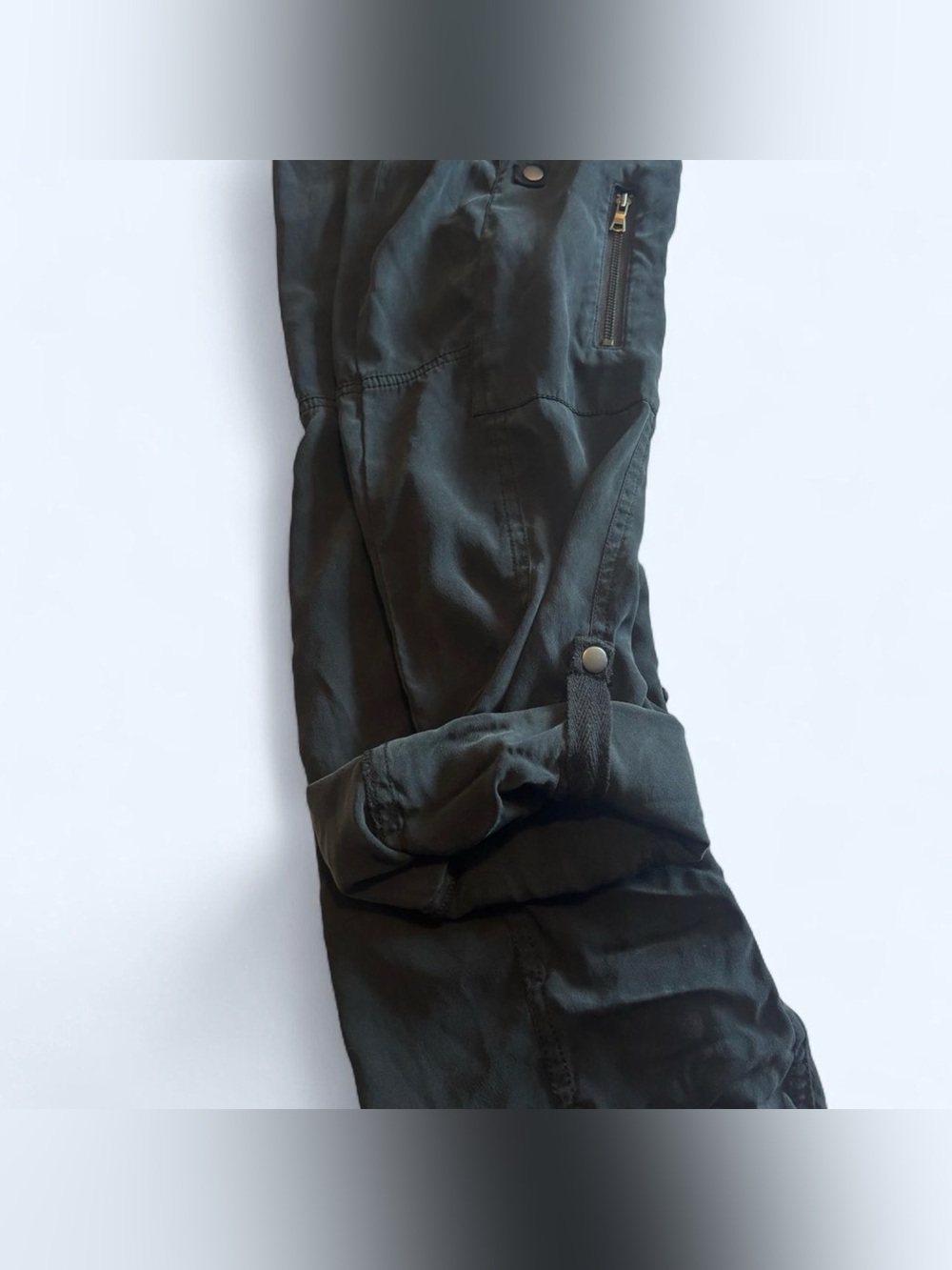 Go by Go Silk Iconic Army Pants Washable Silk Washed Black Sz 6 - Picture 5 of 9